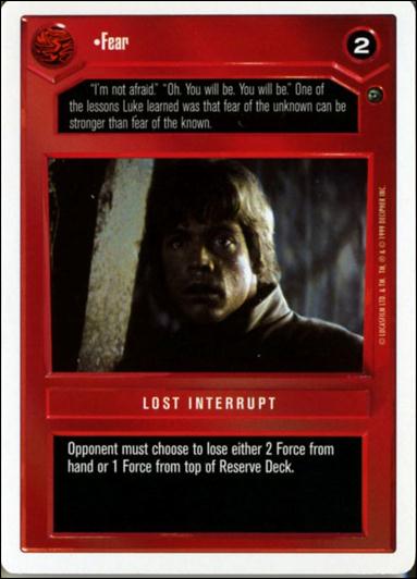 Star Wars: Dagobah Revised (Base Set) card 47 Fear