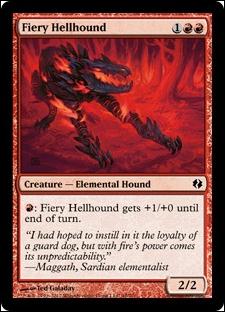 Magic the Gathering: Duel Decks: Venser vs. Koth (Base Set) card 49 Fiery Hellhound