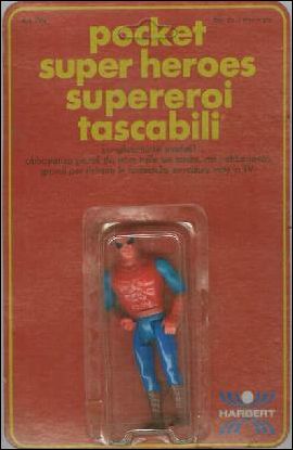 Pocket Super Heroes figure 6-C Spider-Man (Blue Arms) (Italian Card)