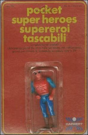 Pocket Super Heroes figure 6-C Spider-Man (Blue Arms) (Italian Card)