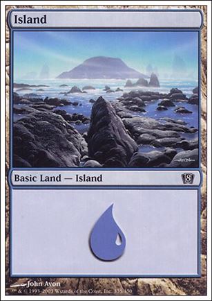 Magic the Gathering: 8th Edition (Base Set) card 335 Island