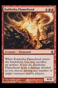 Magic the Gathering: Mirrodin Besieged (Base Set) card 69 Kuldotha Flamefiend
