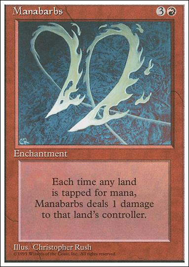 Magic the Gathering: 4th Edition (Base Set) card 212 Manabarbs