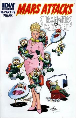 Mars Attacks Transformers issue One-Shot-C Terry Moore 1:20 "Strangers in Paradise" Cover
