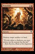 Magic the Gathering: Avacyn Restored (Base Set) card 132 Demolish