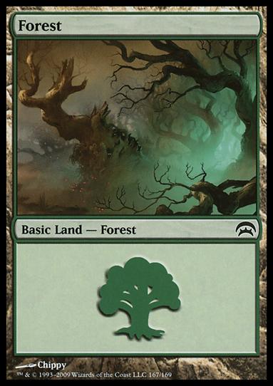 Magic the Gathering: Planechase (Base Set) card 167 Forest