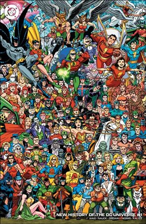 New History of the DC Universe issue 1-D Scott Koblish Legacy Connecting Cardstock Cover