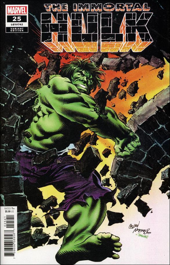 Immortal Hulk issue 25-G Gene Colan 1:100 Hidden Gem Cover