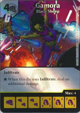 Marvel Dice Masters Guardians of the Galaxy  card 91 Gamora: Black Sheep