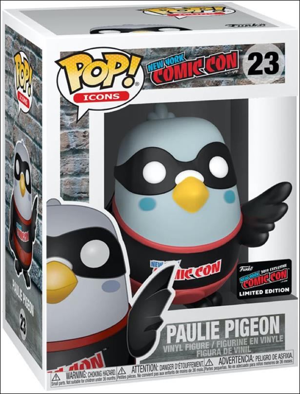POP! Icons figure 23 Paulie Pigeon (Black) NYCC Exclusive