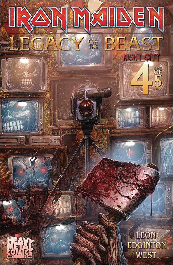 Iron Maiden Legacy of the Beast: Night City issue 4 Jonathan La Mantia Cover