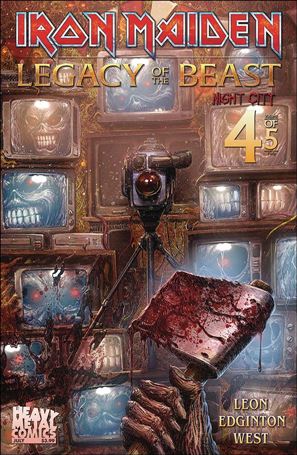 Iron Maiden Legacy of the Beast: Night City issue 4 Jonathan La Mantia Cover