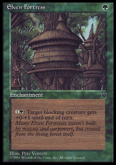 Magic the Gathering: Fallen Empires (Base Set) card 65 Elven Fortress