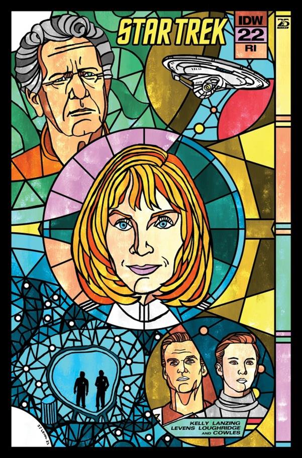 Star Trek (2022) issue 22-C J.J. Lendl Stained Glass Connecting 1:10 Cover