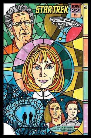 Star Trek (2022) issue 22-C J.J. Lendl Stained Glass Connecting 1:10 Cover