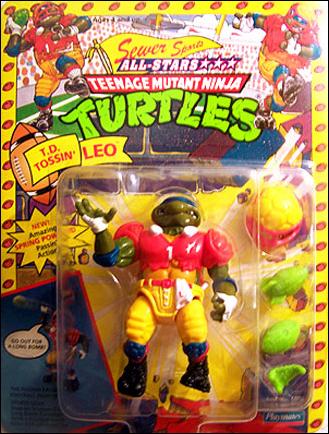 Teenage Mutant Ninja Turtles: Sewer Sports Allstar Turtles figure 6 T.D. Tossin' Leo