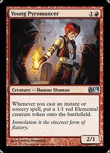 Magic the Gathering: 2014 Core Set (Base Set) card 163 Young Pyromancer