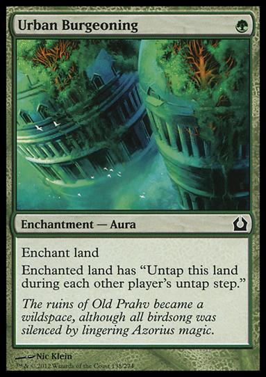 Magic the Gathering: Return to Ravnica (Base Set) card 138 Urban Burgeoning