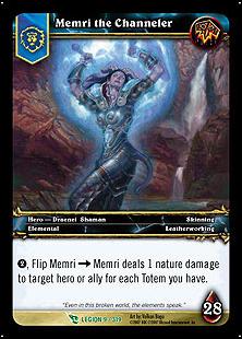 World of Warcraft: March of the Legion (Base Set) card 9 Memri the Channeler