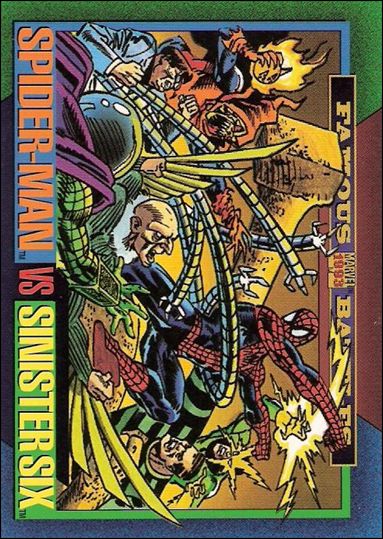 Marvel Universe: Series 4 (Base Set) card 155 Spider-Man vs Sinister Six