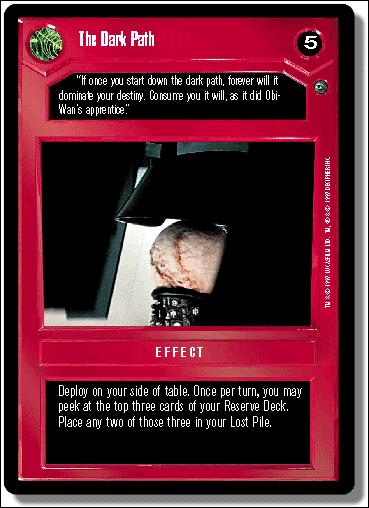 Star Wars: Dagobah Limited (Base Set) card 39 The Dark Path