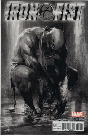 Iron Fist (2017) issue 1-M Gabriele Dell'Otto Frankie's Comics B/W Cover