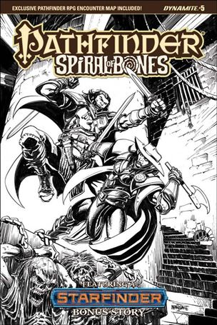 Pathfinder: Spiral of Bones issue 5-D Tom Mandrake 1:10 Black & White Cover