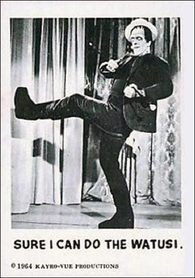 Munsters (Base Set) card 57 Sure I Can Do the Watusi.