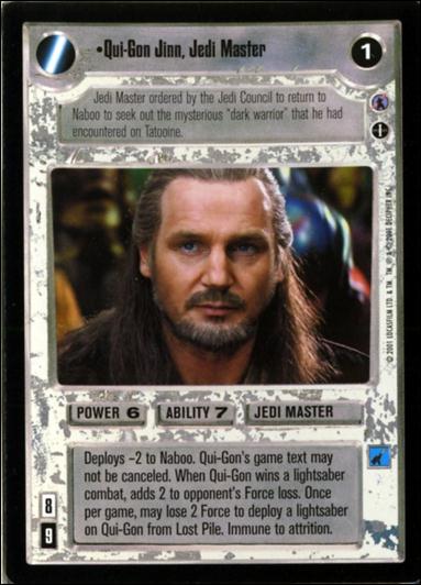 Star Wars: Reflections III (Base Set) card 113 Qui-Gon Jinn, Jedi Master