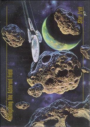 Star Trek Master Series: Series 1 (Base Set) card 38 Navigating the Asteroid Field