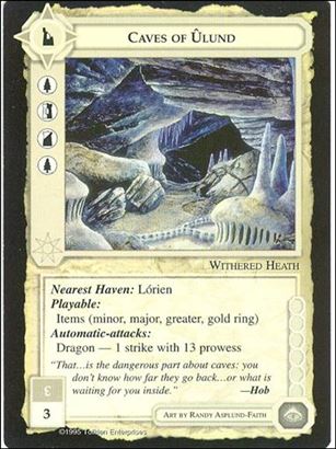 Middle-Earth: The Wizards (Base Set) card 77 Caves of Ulund