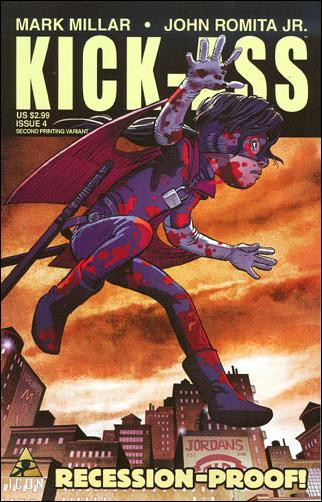 Kick-Ass (2008) issue 4-B Hit-Girl "Rooftops" Cover (2nd Printing)