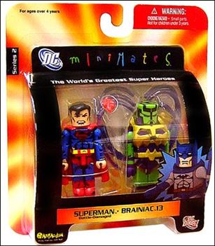 DC Minimates figure 6 Superman (Battle-Damaged) / Brainiac 13
