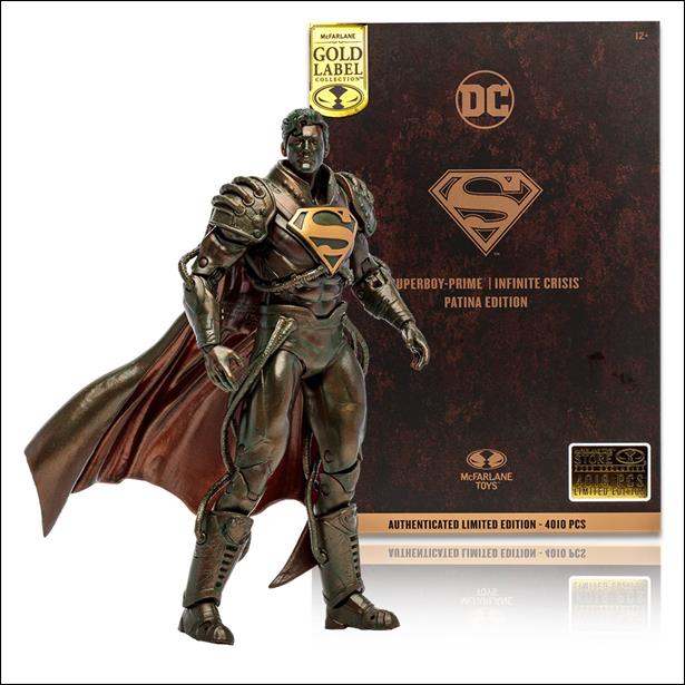 McFarlane DC Multiverse (Gold Label) issue Nn77 Superboy-Prime (Infinite Crisis) Patina 1/4010