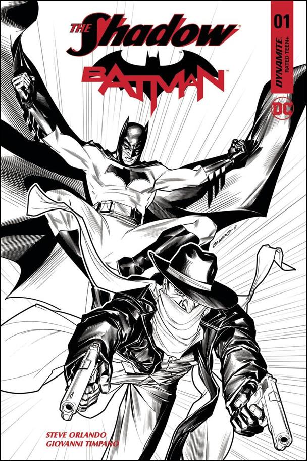 Shadow / Batman issue 1-L Brandon Peterson 1:30 Black and White Cover
