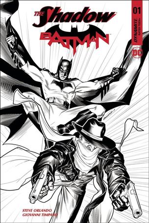 Shadow / Batman issue 1-L Brandon Peterson 1:30 Black and White Cover