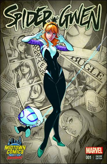 Spider-Gwen (2015/04) issue 1-XO J. Scott Campbell Midtown Cover (2nd Printing)
