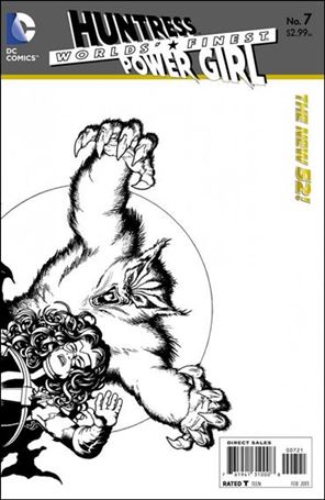 Worlds' Finest (2012)  issue 7-B Wrarparound 1:25 Sketch Cover