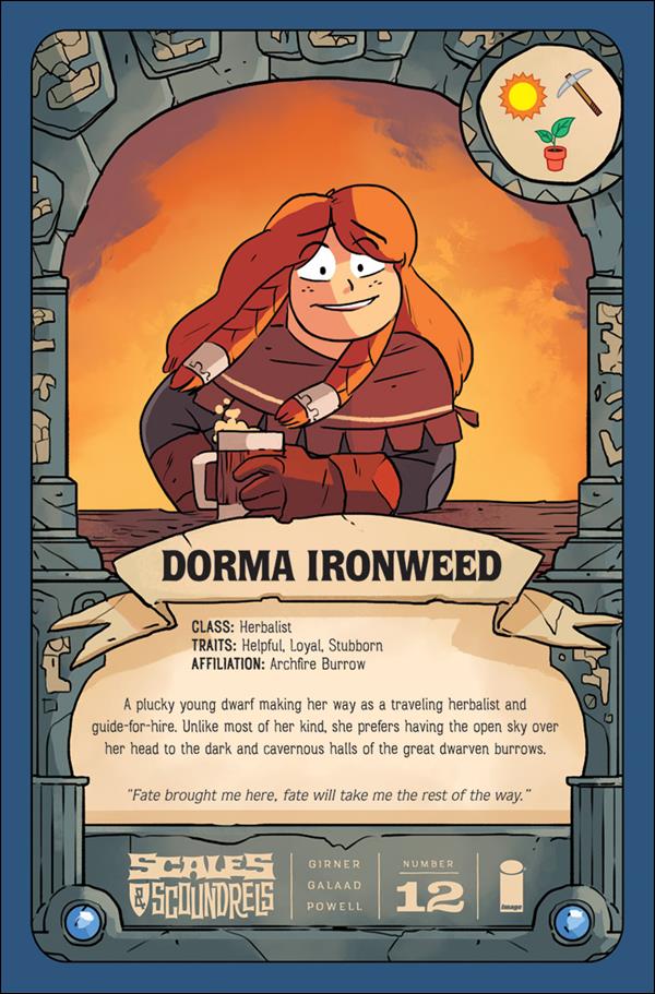 Scales & Scoundrels issue 12-B Dorma Ironweed Card Cover