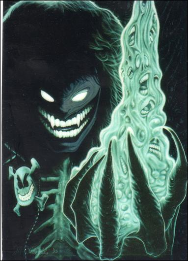 Evil Ernie Series II Chromium: Glow in the Dark (Base Set) card 81 Mysteries of Chaos! - "The Secret Origin of Smiley