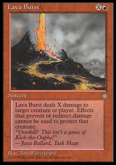 Magic the Gathering: Ice Age (Base Set) card 198 Lava Burst