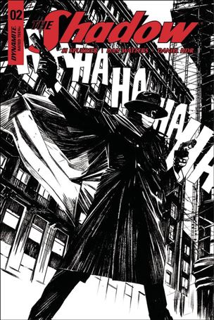 Shadow (2017) issue 2-E Tommy Lee Edwards 1:20 Black and White Cover