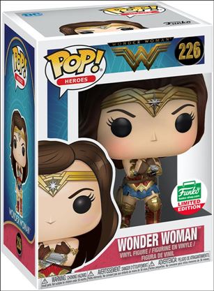 POP! Heroes figure 226 Wonder Woman (Gauntlets) Funko Shop Exclusive