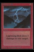 Magic the Gathering: Limited Edition Beta (Base Set) card 162 Lightning Bolt