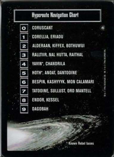 Star Wars: Jedi Pack (Base Set) card 4 Hyperoute Navigation Chart