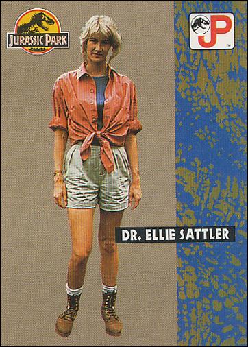 Jurassic Park (Base Set) card 12 Sattler