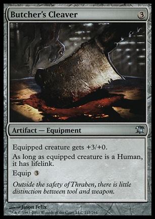 Magic the Gathering: Innistrad (Base Set) card 217 Butcher's Cleaver