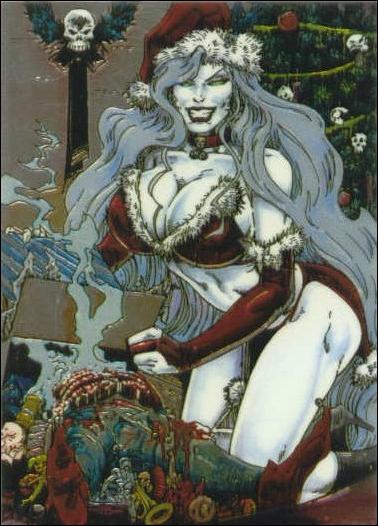 Lady Death All Chromium (Base Set) card 37 Holiday Wishes