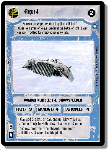 Star Wars: Special Edition Limited (Base Set) card 313 Rogue 4