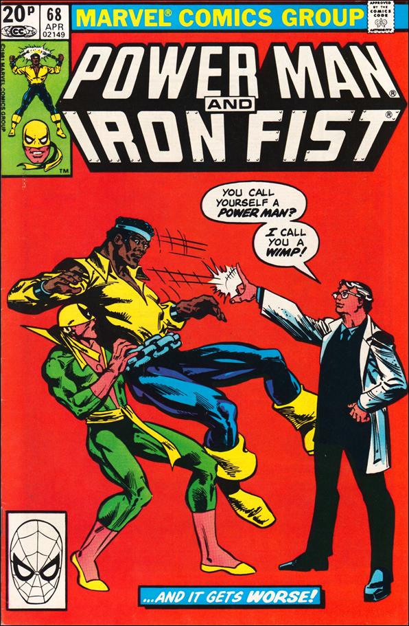 Power Man and Iron Fist (1978) issue 68-B UK Price Cover
